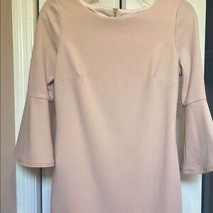 Calvin Klein Collection Pink Sheath Dress with Bell Sleeves